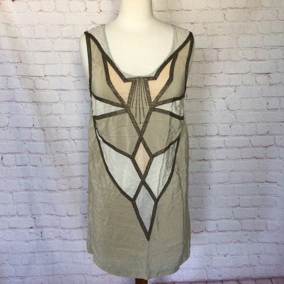 Kimchi Blue Dresses & Skirts - Kimchi Blue Geometric Beaded Sleeveless Dress - Size Medium